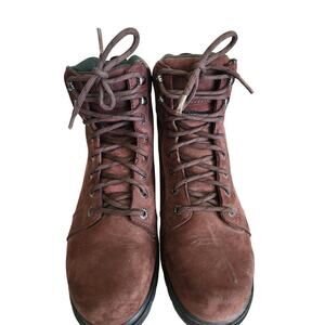 Wolverine Manawa Mens leather work boots sz 10M oil resistant construction